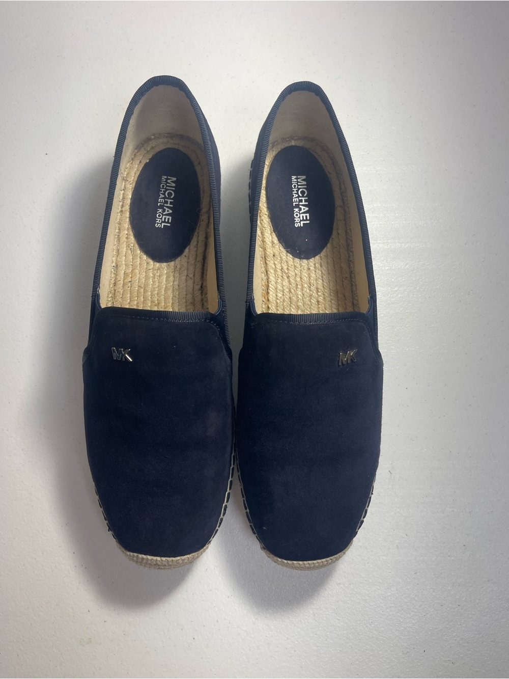 Michael Kors Navy Suede Slip-On Espadrille Loafers